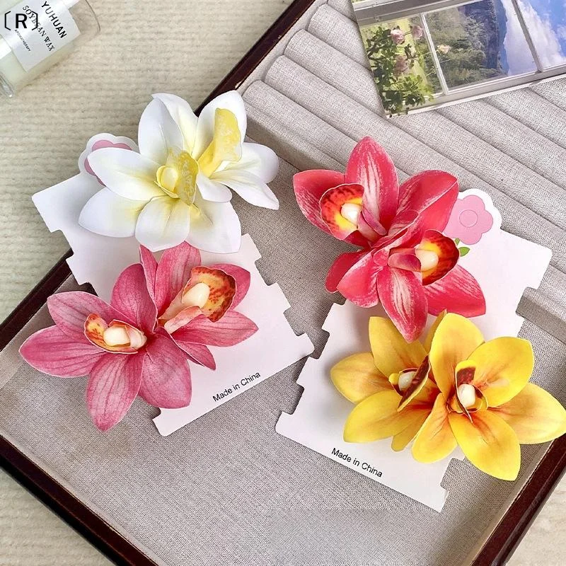 〔R〕1/4 Stück Hawaii-Brautblumen-Haarnadeln, Haarspangen, Bohemia Canna Flowers, kleine Haarspangen für Hochzeit, Haarschmuck
