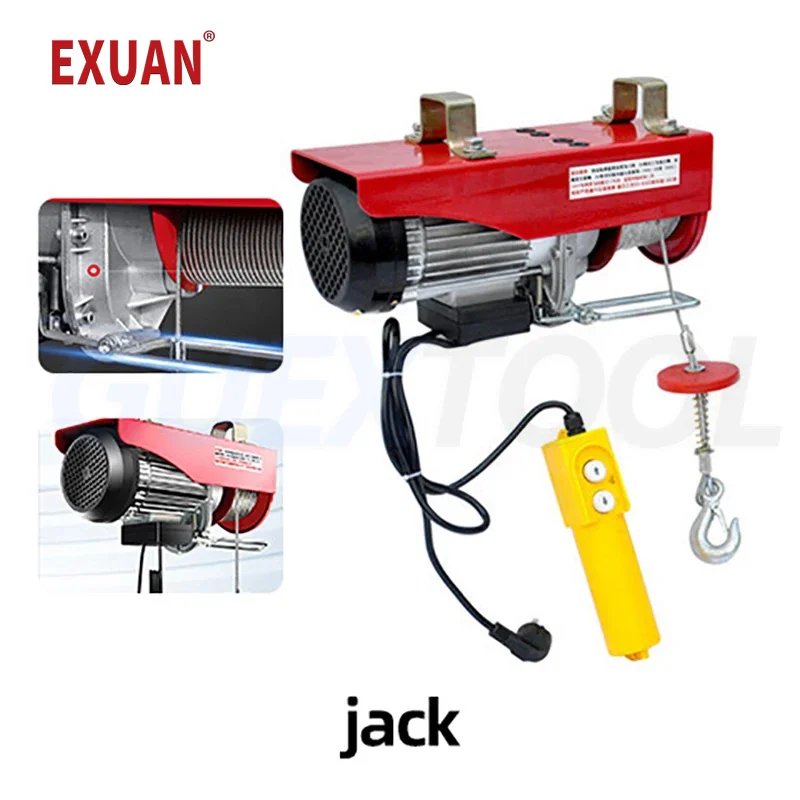 Electric Hoist Crane With Limit Switch Portable Elevator Elevated Garage Winch Crane  Lifting Machine Grúas Calabaza eléctrica