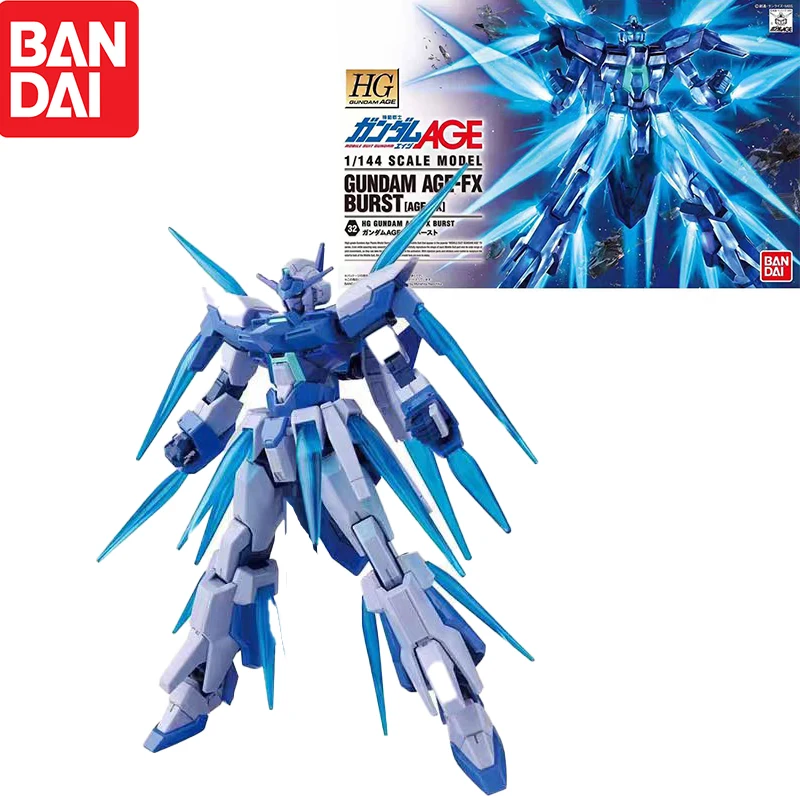 In Stock Bandai Hobby High Grade 1/144 Gundam Age-FX Burst Model Kit Action Figure Model Gift Toy Collection for Kids