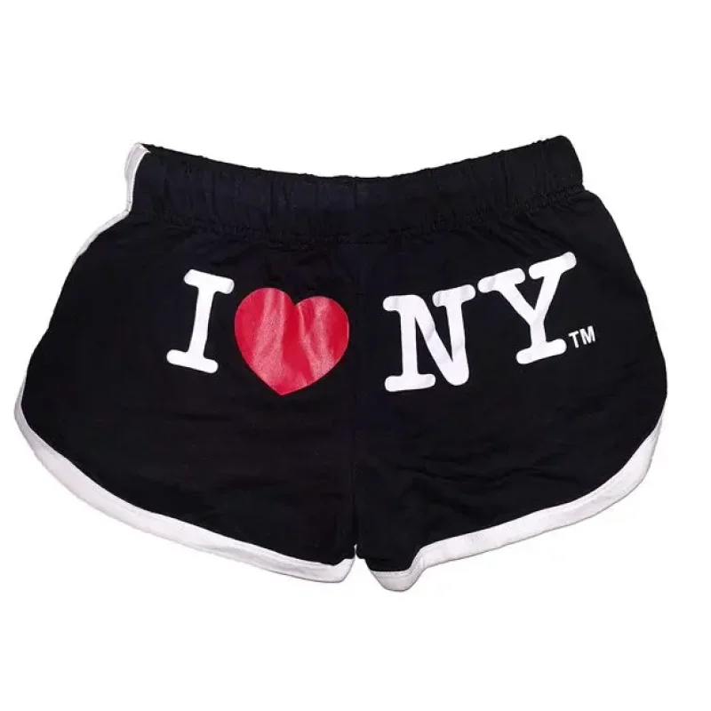 European and American Trendy Summer Y2K Harajuku Alphabet Printed Sports Hot Girl Retro Street Women's Close fitting Shorts