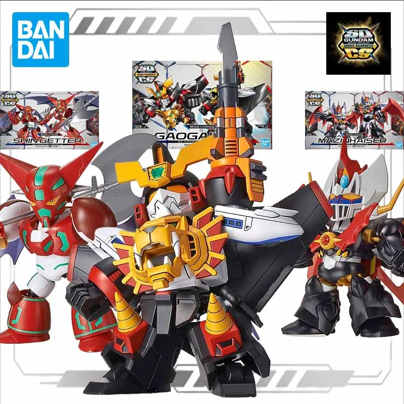 Bandai Original Model Kit  GaoGaiGar MAZINKAISER SHIN GETTER Anime Action Figure Assembly Model Toy for Boys Gifts Ornaments