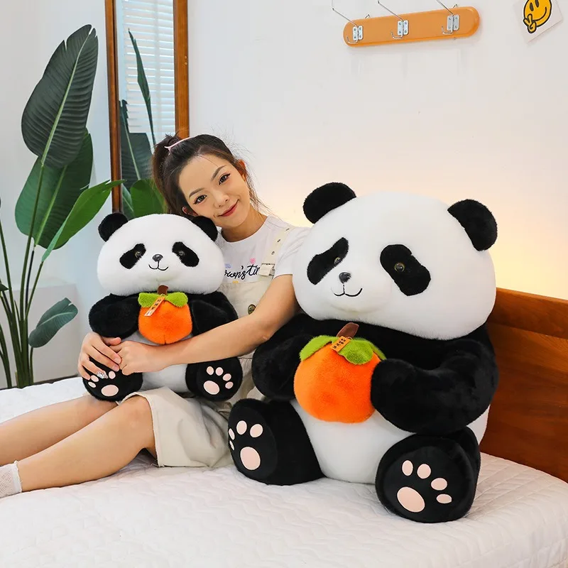 귀여운 플러시 판다 봉제 인형 귀여운 감 디자인 어린이 생일 선물 소년 소녀 졸업 여행 기념품