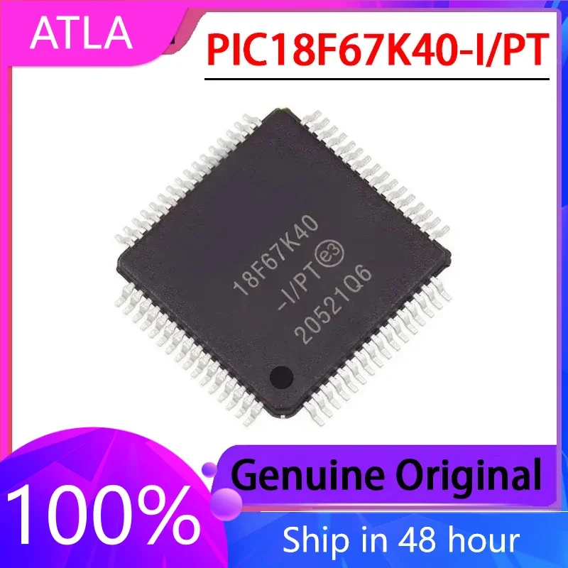 1PCS New Original Spot Mount PIC18F67K40-I/PT Microcontroller  TQFP-64