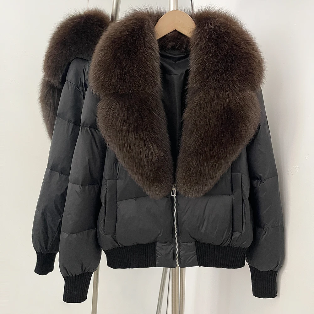 

OFTBUY Natural Fur Women Lightweight Padded Jackets Real Fur Coat for Woman Down Jacket High Quality Fur Jackets New in Coats