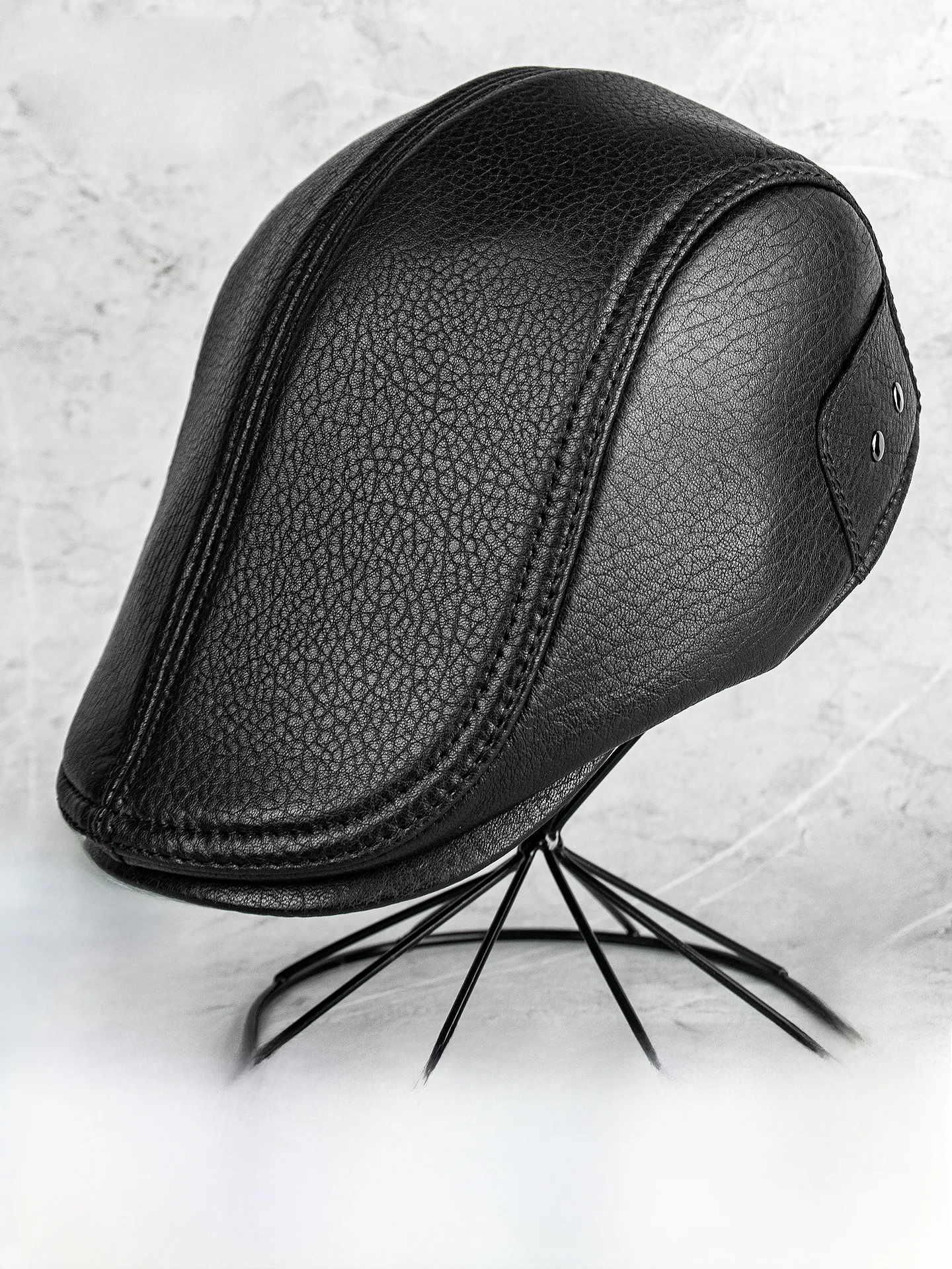 chapeau-d'hiver-en-cuir-veritable-epais-double-de-polaire-chaude-pour-homme-casquette-a-bec-de-canard-beret-decontracte-pour-les-activites-de-plein-air-et-les-voyages-doux-confortable-coupe-vent