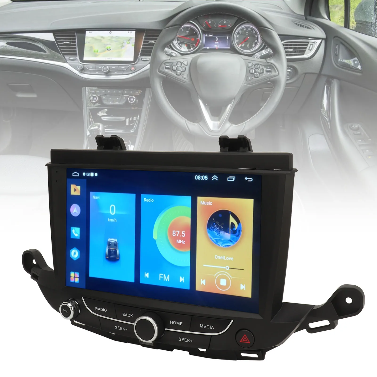 9in Car Stereo 39042448 Wireless  GPS Navigation HD Touch Screen Multimedia Player Replacement For OPEL ASTRA‑K MK7