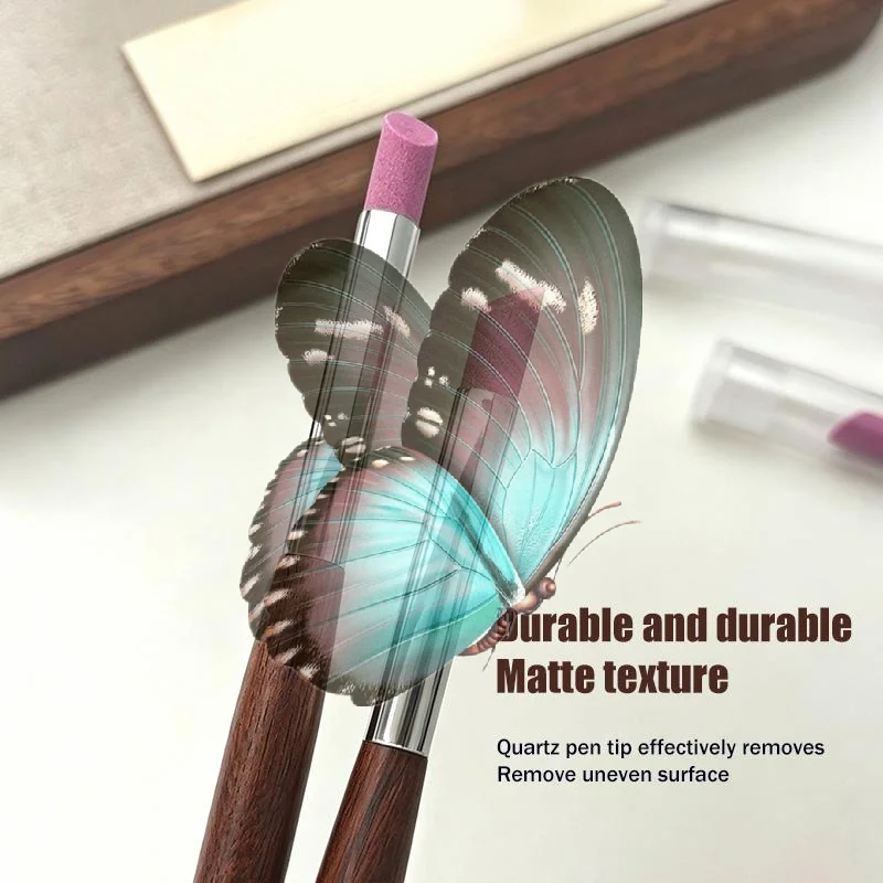 Quartz Pen Nail Tools Cuticle Pushers, Manicure Sticks, Files, Grinding Pen & Dead Skin Remover For Natural Nails