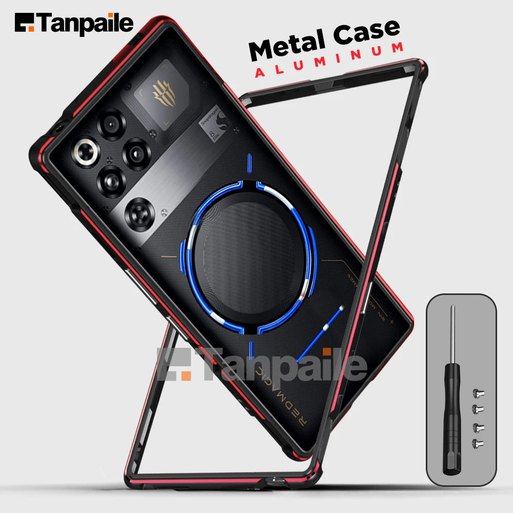 Pour Red Magic 11 Pro + / RedMagic 11 Pro Plus boîtier métallique cadre de pare-chocs en aluminium couvercle de verrouillage Funda