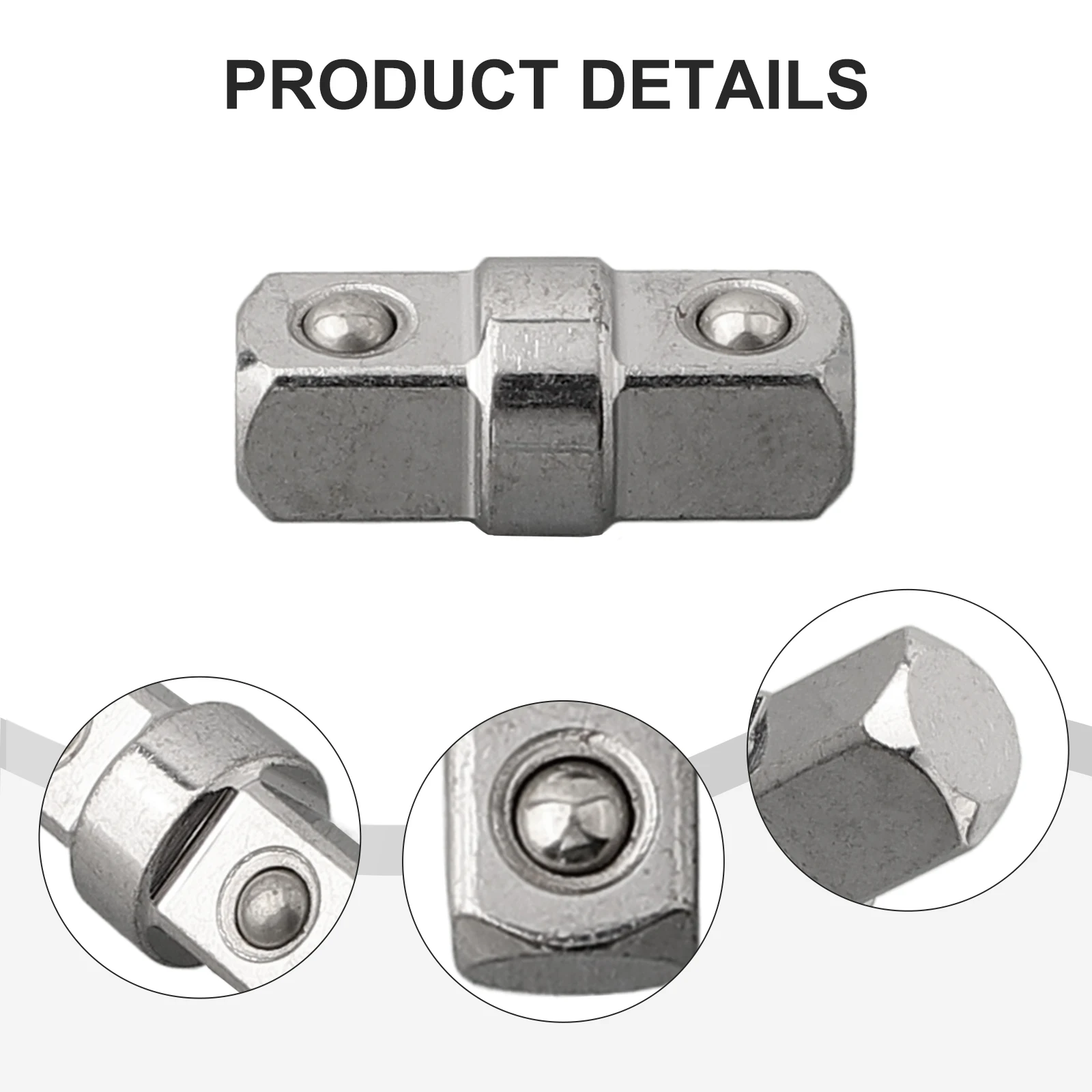 Varilla de extensión de llave 3/8, adaptador de llave de tubo hexagonal de doble cabezal, adaptador de enchufes de broca cuadrada exterior, herramientas manuales