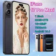 NUEVO iFone 17 Pro Maxi Android 15, Teléfono Móvil 5G con Reconocimiento Facial, 22GB+2TB, Doble SIM, Batería