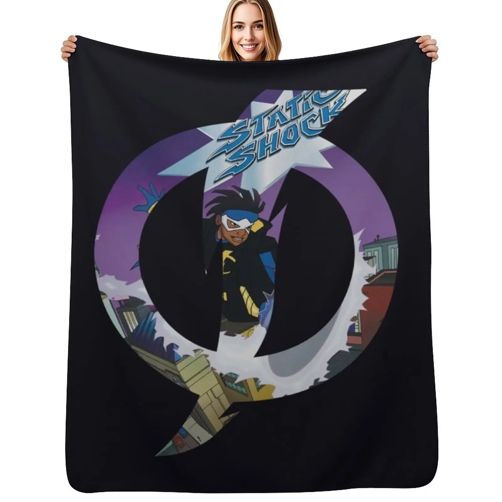 Static Shock Throw Blanket Blankets For Bed Bed covers Luxury St warm winter Sofa Quilt Baby Blankets