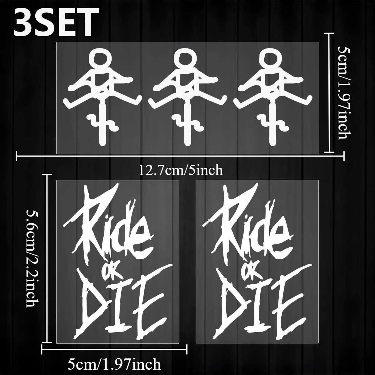 Cyclist Stick Figure Bike Frame Sticker Matte Waterproof Vinyl Decal Road MTB Bicycle Motorcycle Helmet Decor