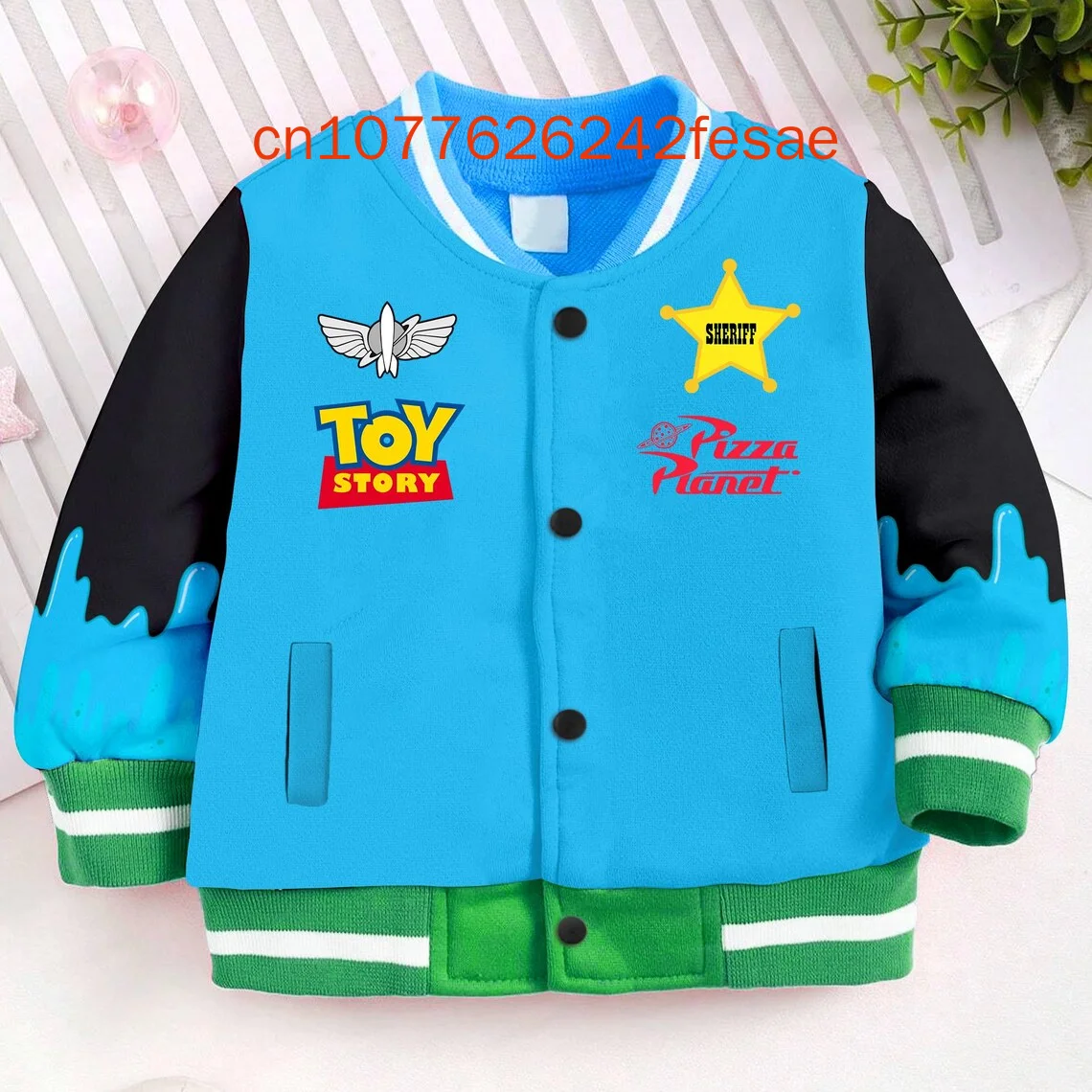 

2025 Spring And Summer New Toy Story Woody Baseball Jacket Unisex Kids and Youth Varsity Baseball Jacket