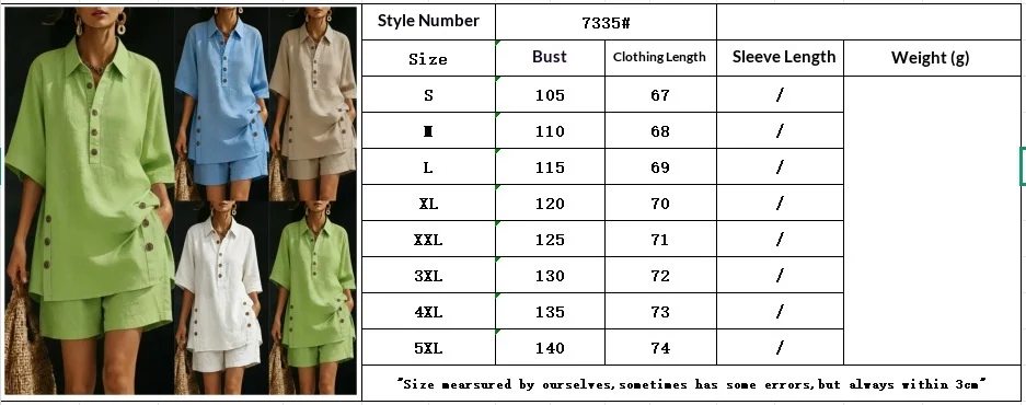 2026 Sommer Damen Revers-Knopfhemd-Shorts-Set, einfarbig, lässig, mit Schlitz und Taschen, locker sitzendes zweiteiliges Outfit, Streetwear – Detail 1
