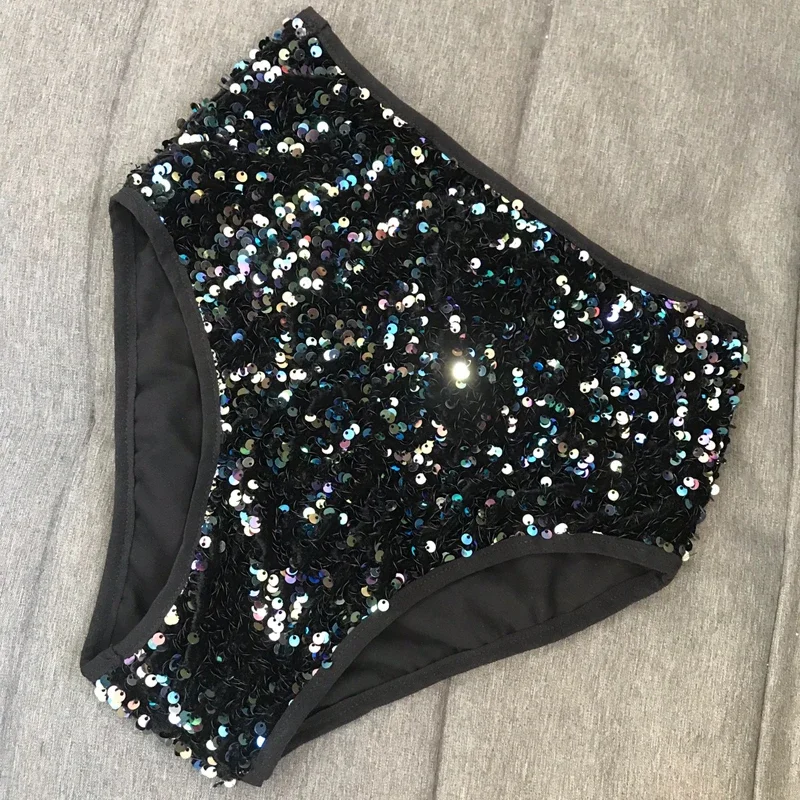 カラフルなスパンコールハイウエストショーツセクシーなポールダンス服バーナイトクラブ Ds Dj ゴーゴーダンス衣装ステージレイブ衣装 XS7296