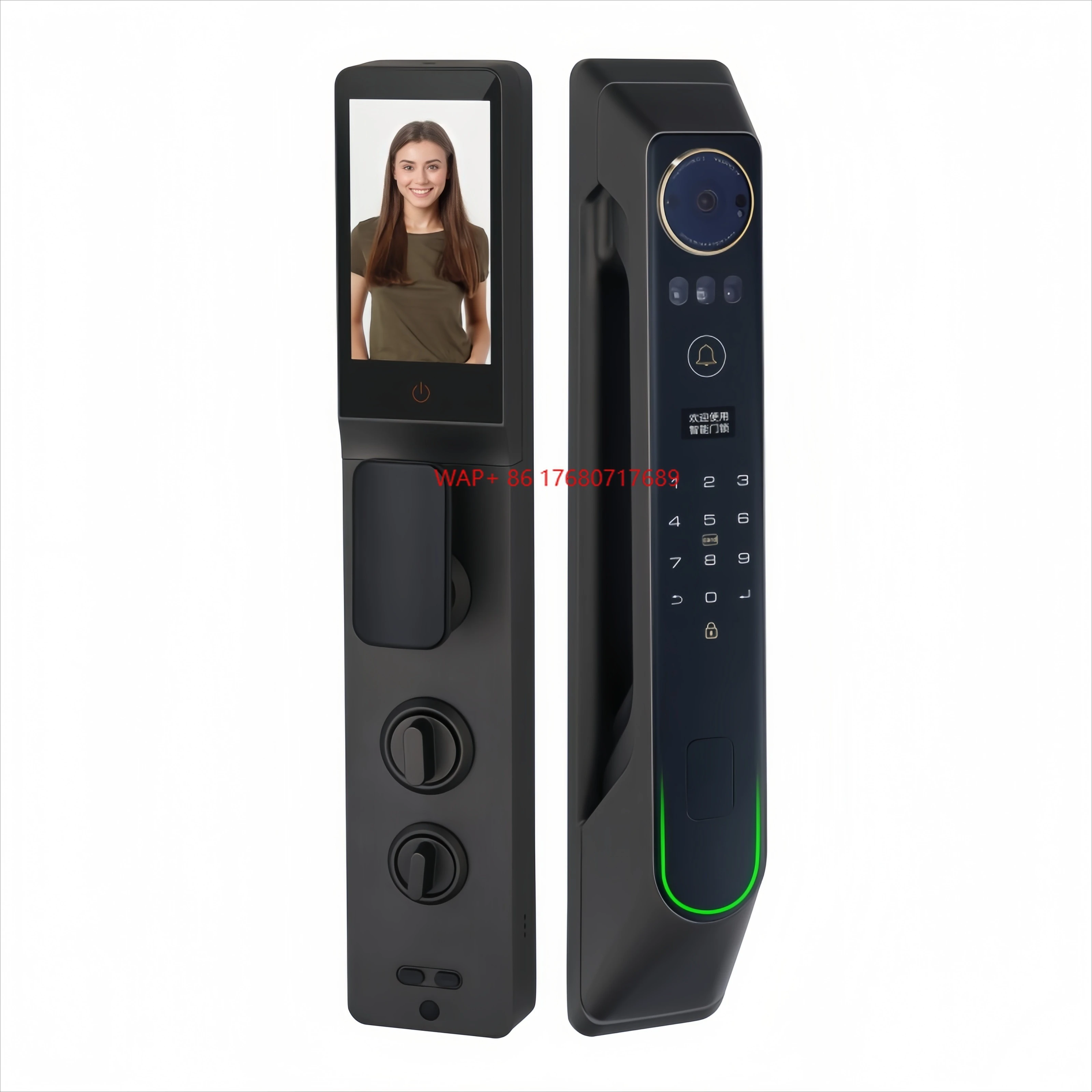 APP Remote Control Face Recognition Fingerprint Recognition Combination Smart Door Lock Remote Night Vision Made in China