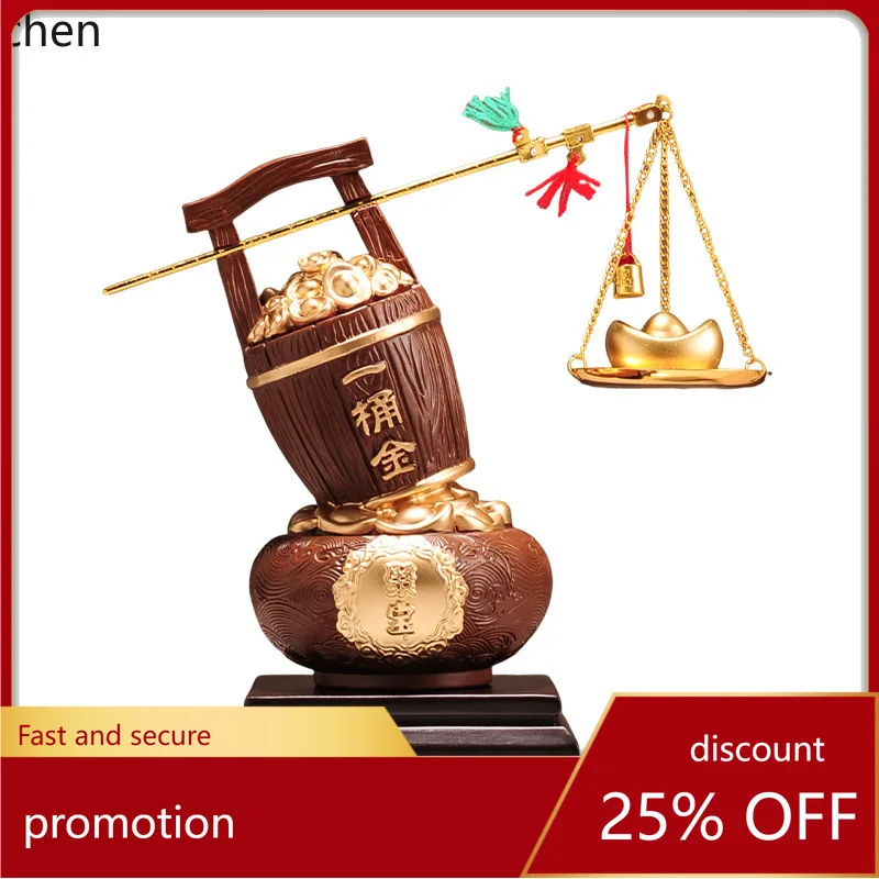 

Cz pot of gold, a cornucopia of treasure, living room decoration, high-end wine cabinet, housewarming gift