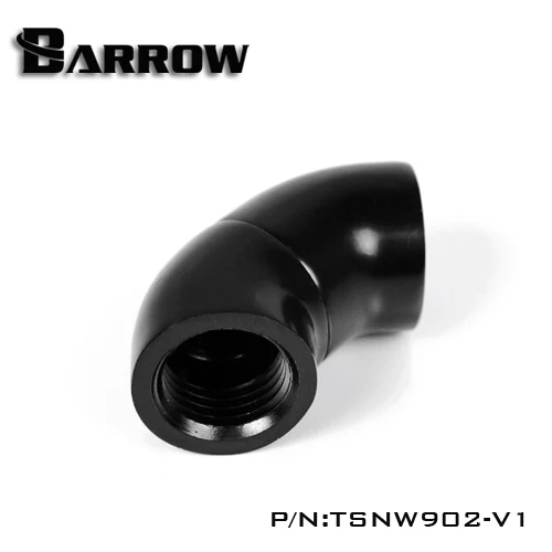 Поворотный адаптер Barrow G1/4 дюйма на 90 градусов, 2-секционный фитинговый разъем, вращение на 360 градусов TSNW902-V1