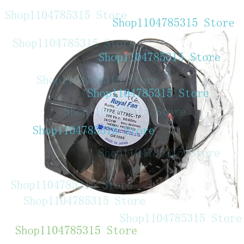 

Для Royal Fan UT795C-TP AC200V 36/31W 172*150*38MM 2-проводной охлаждающий вентилятор