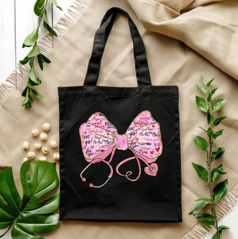 

Холщовая большая сумка для медсестры, сумка-кокетка, стетоскоп, подарок на день рождения для девочек для женщин, мам, подарки медсестры, украшение дома