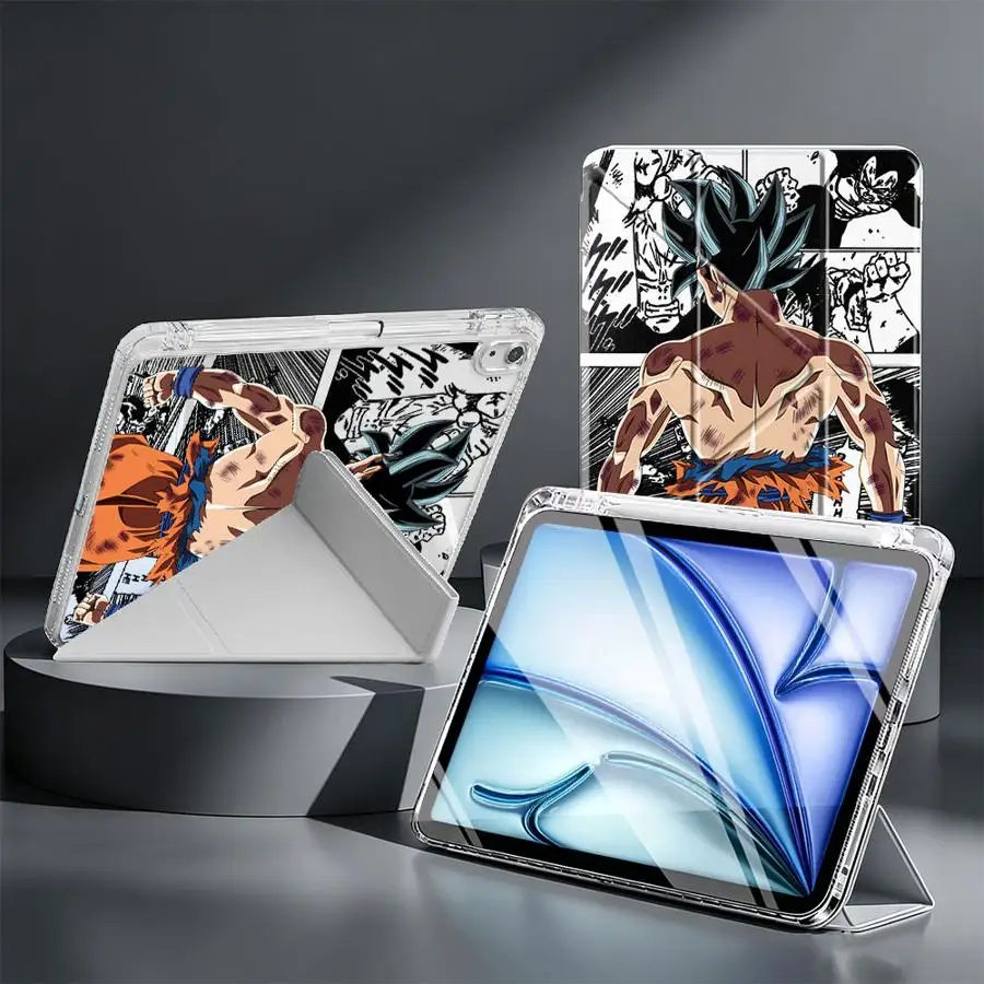 Anime Cartoon Cool With Pen Slot Cover Tablet Case For iPad Mini 7 6 5 Pro 13 2025 2026 10th Gen 9th Air 8 M2 M3 3 11th 12th