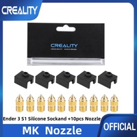 Creality Original 5pcs Ender 3 S1/Ender 3 S1 Pro Silicone Sock and 10pcs Nozzle,for Ender 3 S1/S1 Pro/S1 Plus 3D Printer