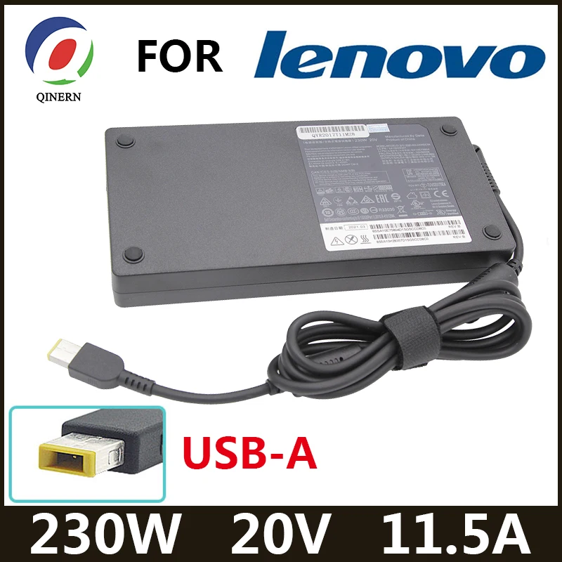 

20V 11.5A 230W USB адаптер для ноутбука AC зарядное устройство для Lenovo Legion Y7000 Y7000P Y9000K A940 Y740 Y920 Y540 P70 P71 P72 P73 00HM626