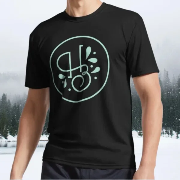 Habibi Bears  Small Logo  Light Teal Logo Me'ns T-Shirt Funny Size S to 5XL