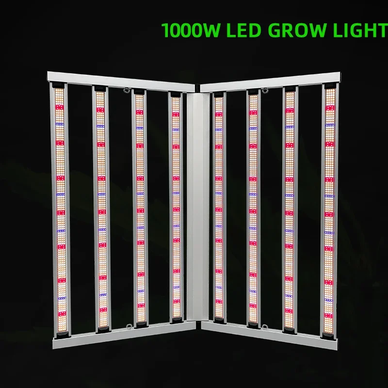 Custom 110V 220V 277V Full Spectrum Dimmable Eco Plant Growth Farm 8 Bar Led Grow Light 1000W