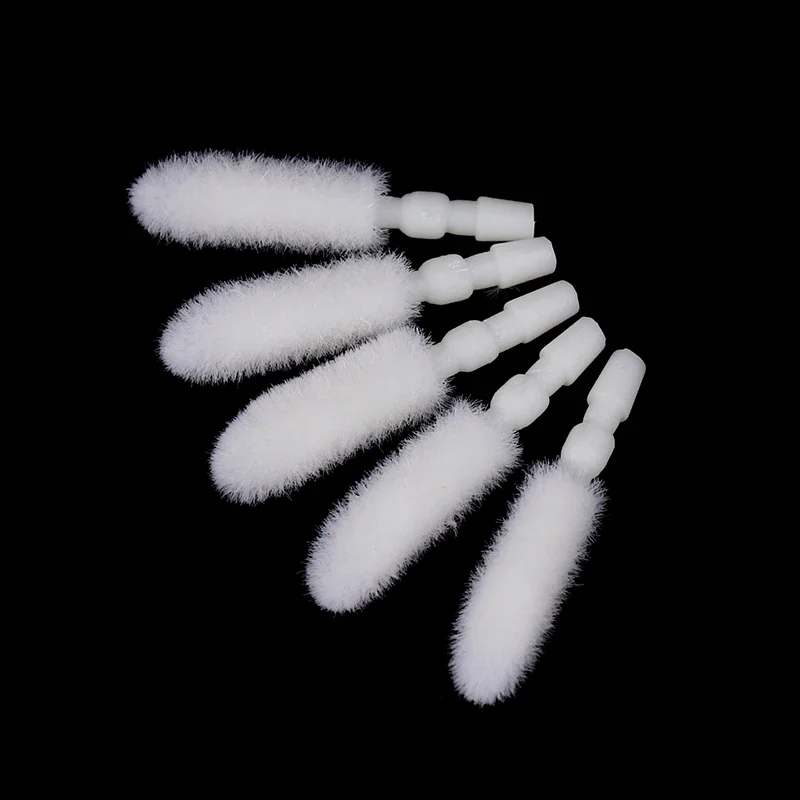 100 Pcs Disposable Cosmetic Makeup Lip Brush Cotton Head Makeup Cosmetic Tool Eyeshadow Lip Gloss Tools Makeup Brush Head