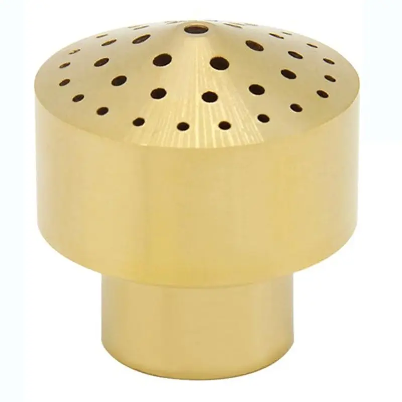 A53Q-1 Piece Brass Fountain Nozzle 1/2Inch DN15 Pond Column Water Sprinkle Head Gold For Garden Pond Amusement Park