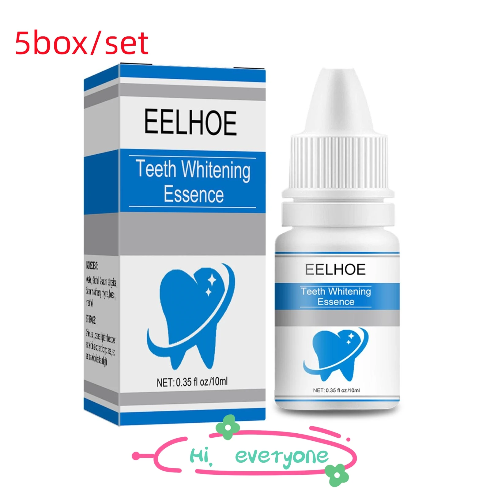 5pcs teeth Care Essence Removes Plaque Stains Tooth Bleaching Cleaning Serum Fresh breathTeeth Oral Hygiene Tooth Care product