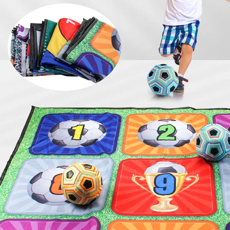 Children's multi-functional nine square square football game pad sticky ball indoor and outdoor sports toys football supplies