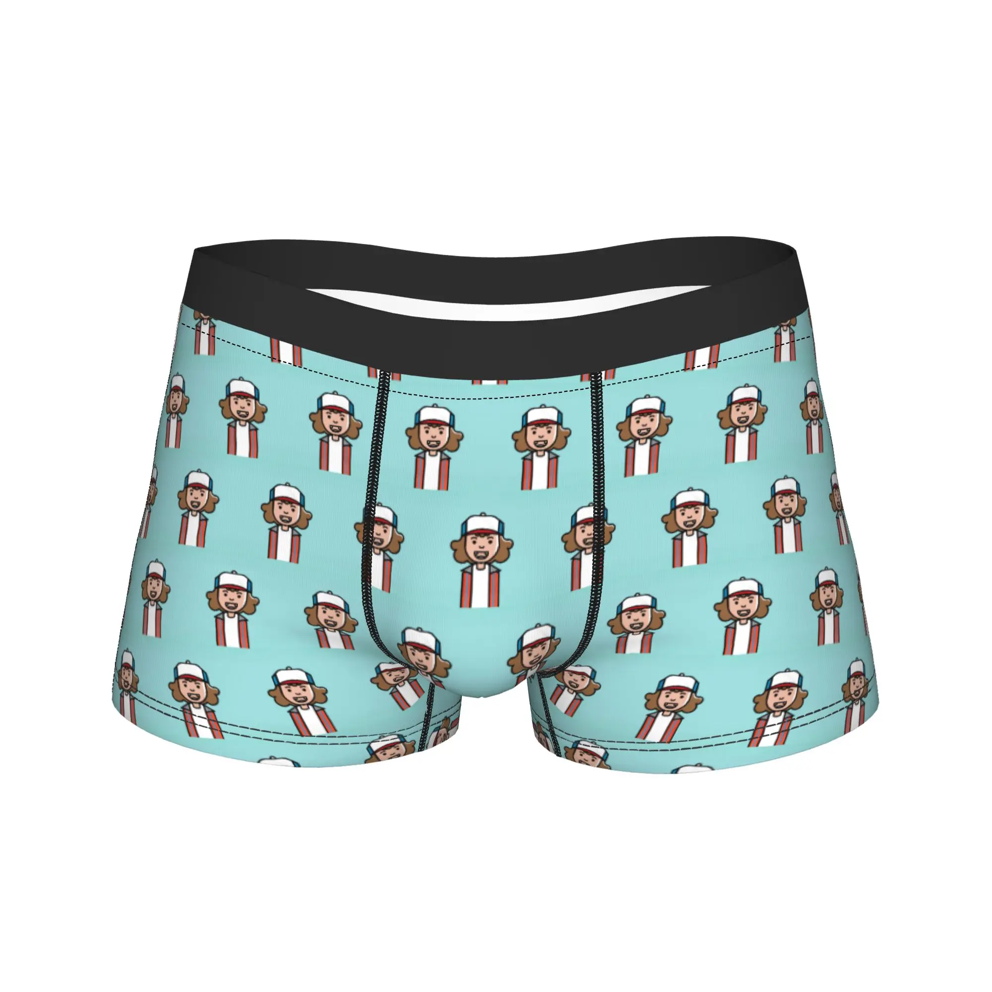 

Мужские трусы-боксеры с принтом персонажей из сериала «Дастин Стрэнджер», качественные, сексуальные, мягкие, в подарочной упаковке