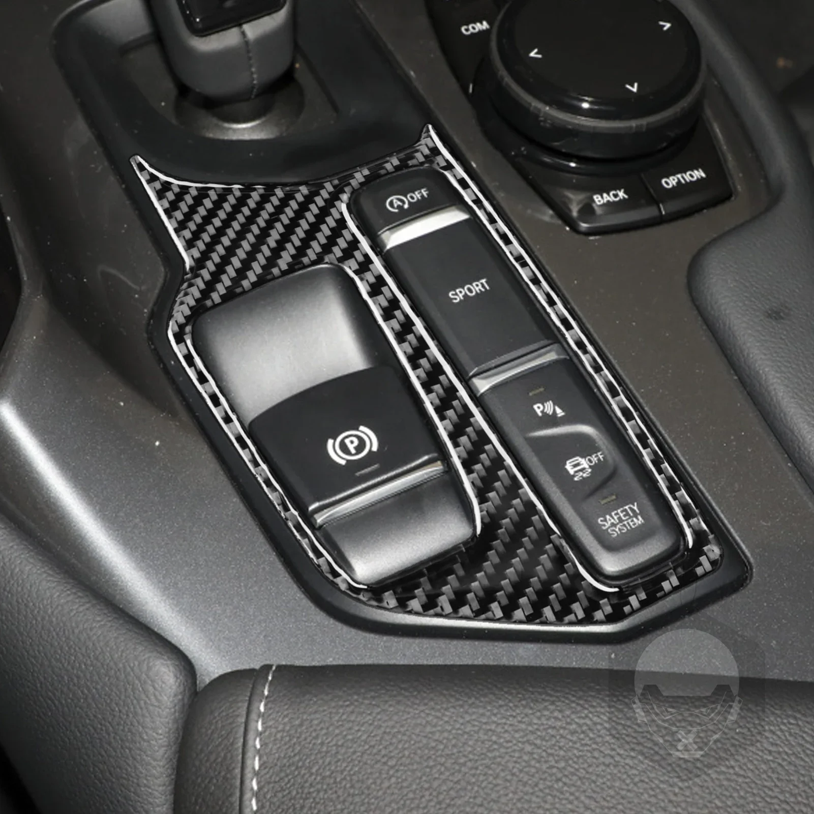 

Center Console Gear Shift Decorative Cover Decal Sticker Car Interior Accessories Carbon Fiber for Supra A90 2019 2020 2021 2020