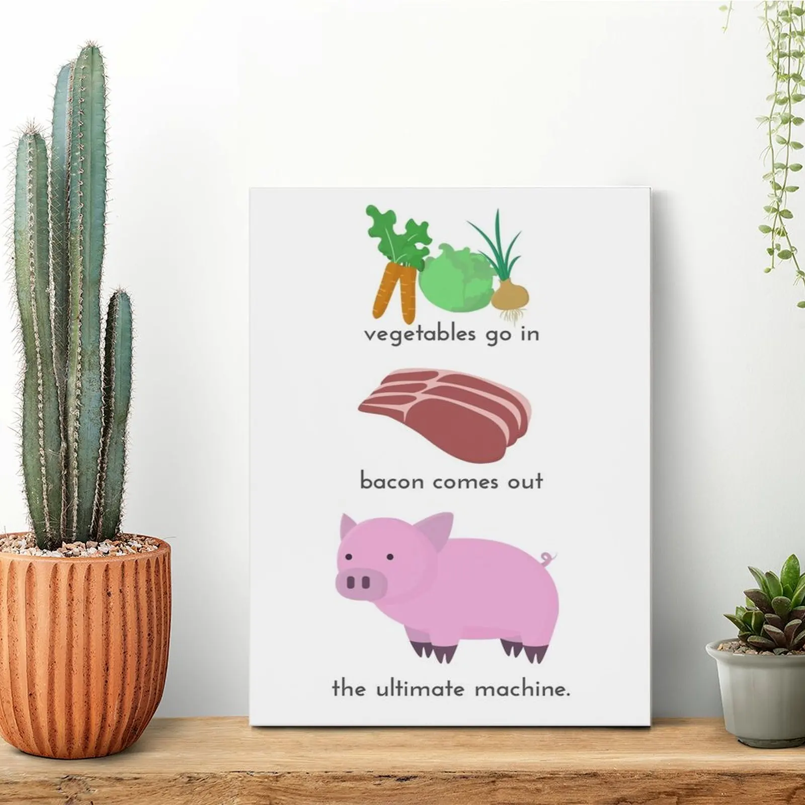 

Pigs. The Ultimate Machine. Canvas Painting Poster Bar Garage Design Iron Framed Wall Paintings