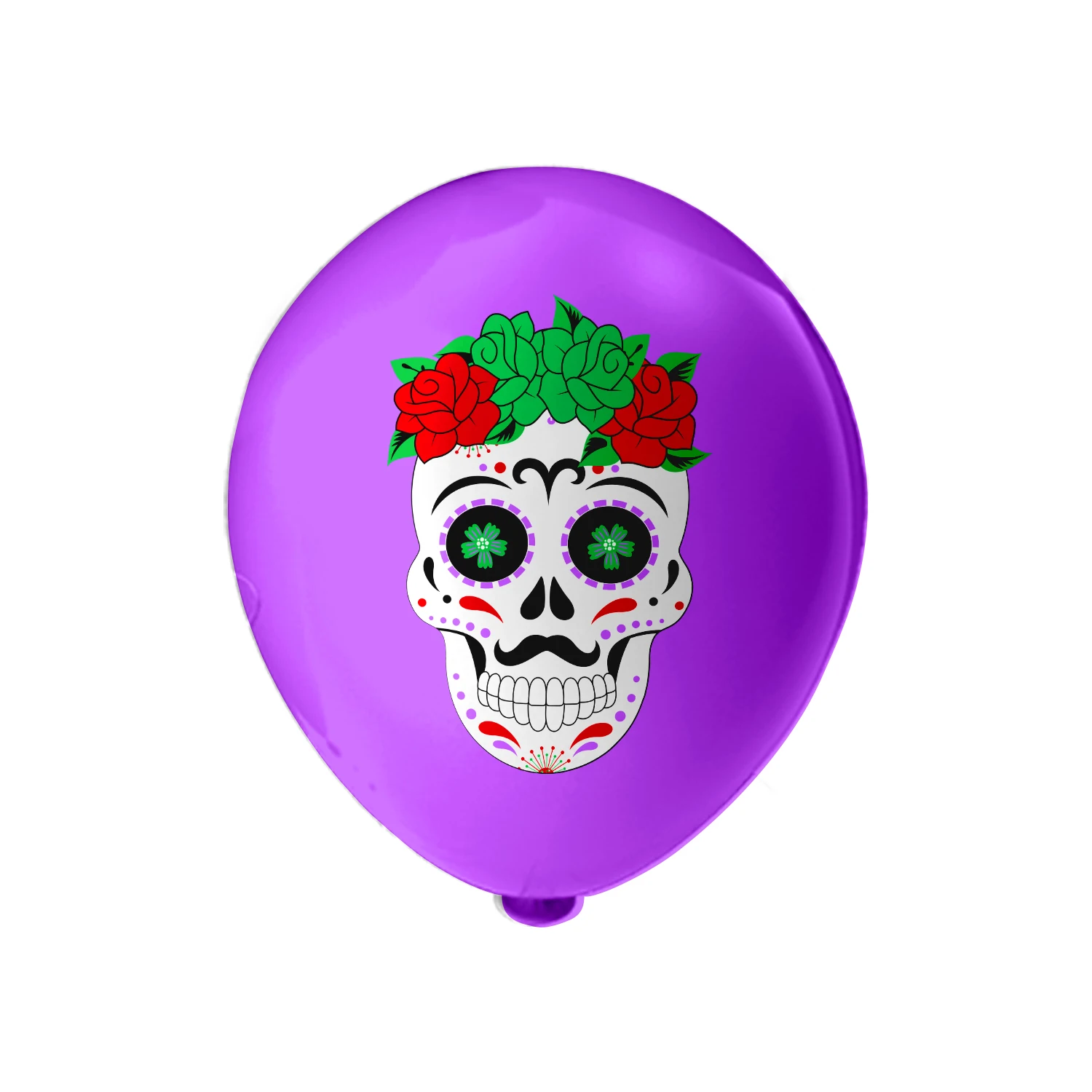 Mexican Day of the Dead Balloon,Horror Ambiance Skeleton Balloon,Mexico Party Decoration Balloons,10pcs