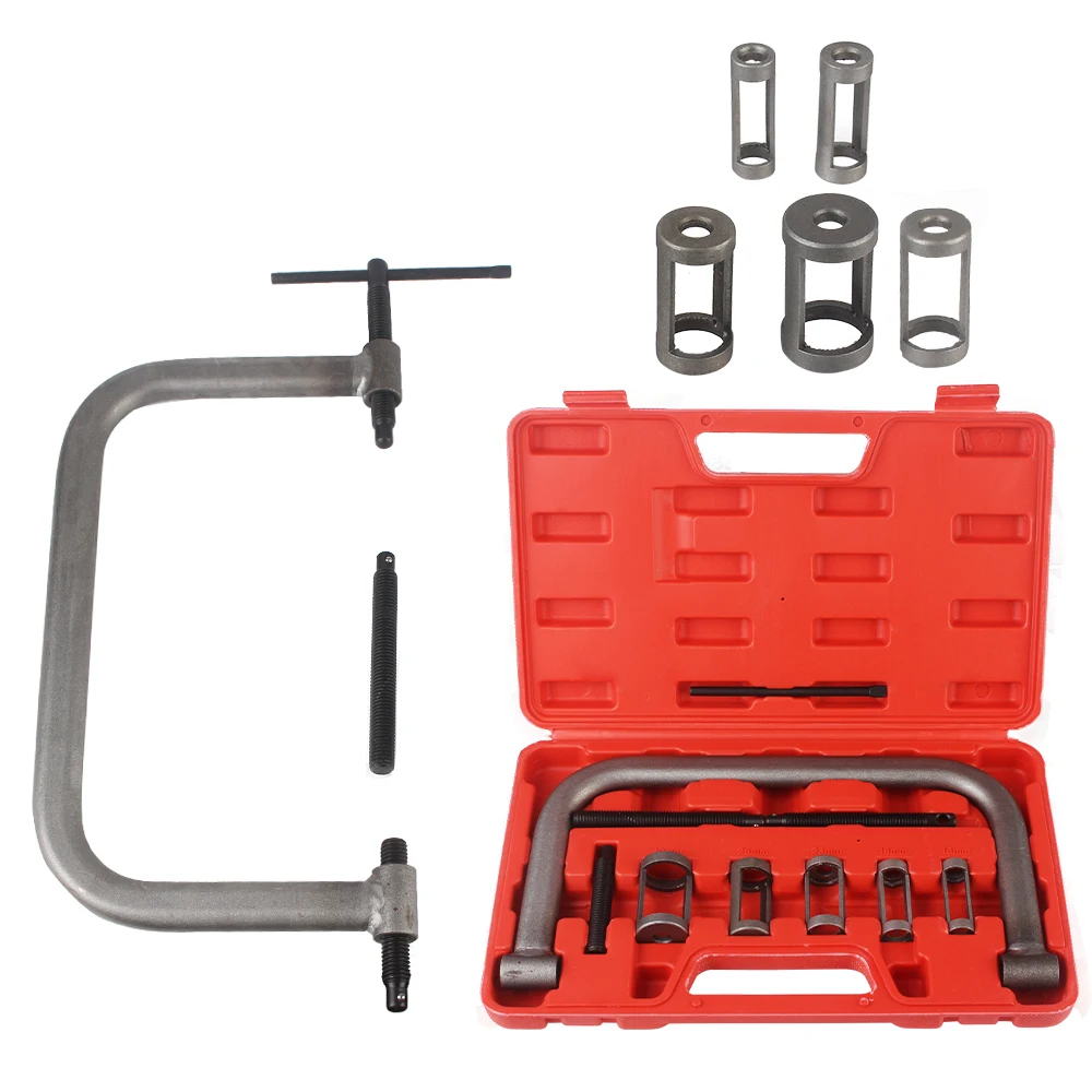 10pcs Removal And Installation Tools Valve Spring Compressor Kit Engine Spring Compressor Valve Clamp Set