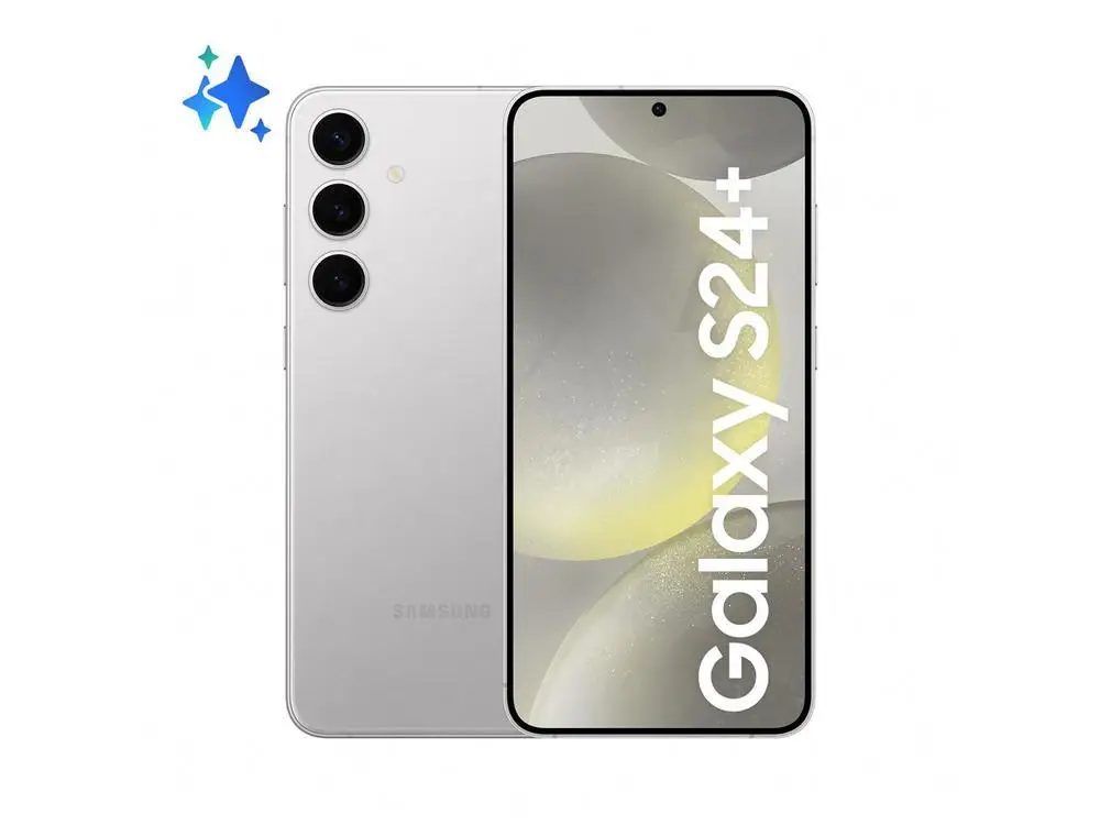 Smartphone Samsung Galaxy S24+ 6,7" Galaxy AI 512GB Cinza 5G 12GB RAM Câm. Tripla 50MP + Selfie 12MP Bateria 4900mAh Dual Chip