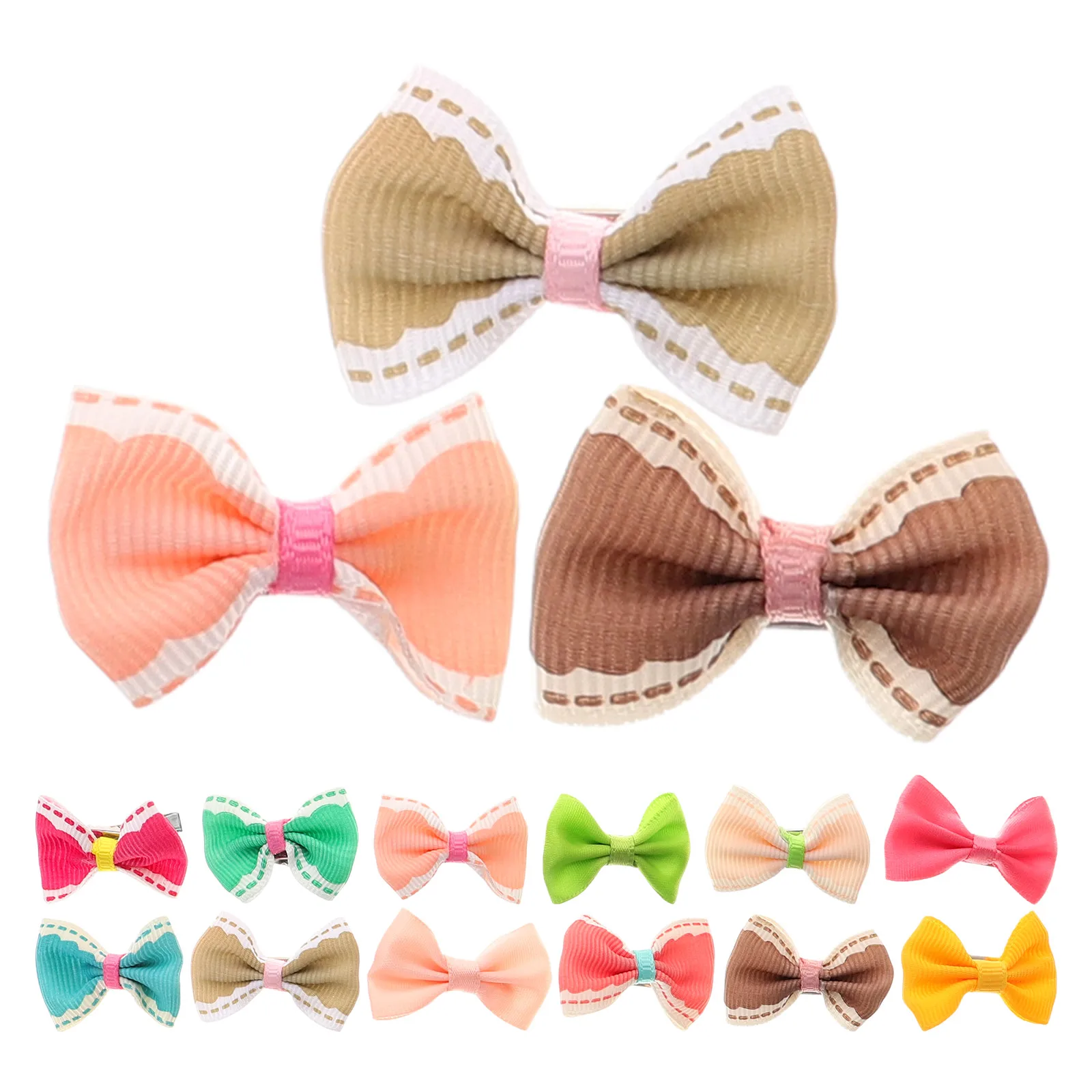 

30 Pcs Dog Hair Accessories Pet Clip Puppy Bow Clips Animal for Puppies Tie Accessory Small Dogs