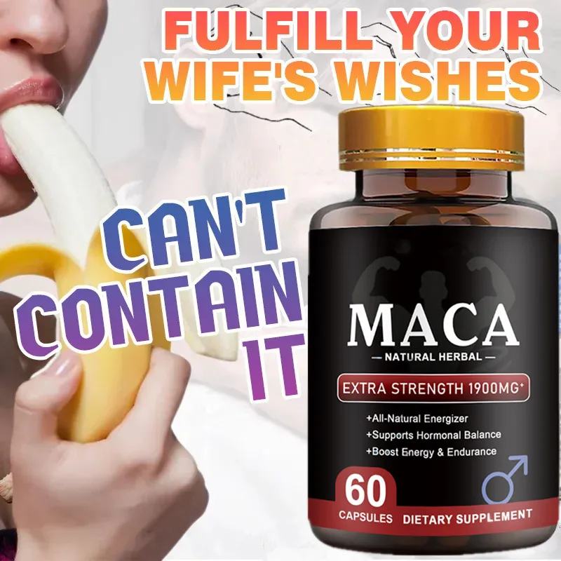 

Original Maca Capsules Ashwagandha Tablet Pen-is Enlargement Energy Supplement Increase Size, Erection Pills for Men