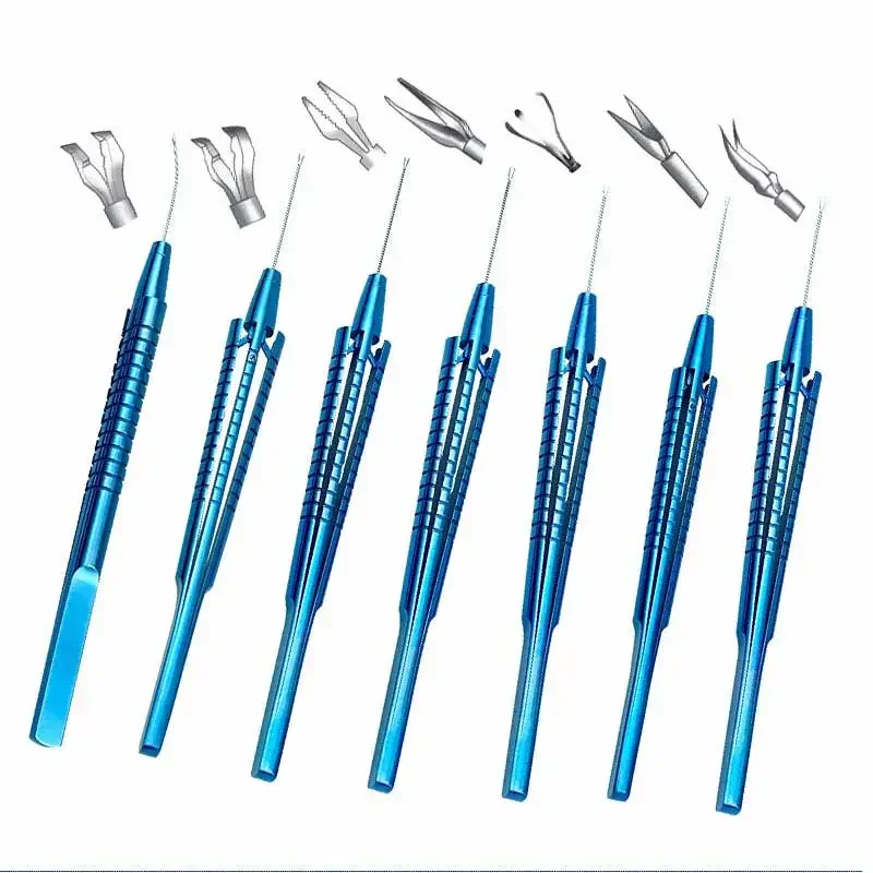 ophthalmic surgery Capsulorhexis forceps curved 23G vitreo Retinal instrument ophthalmic surgical tweezer