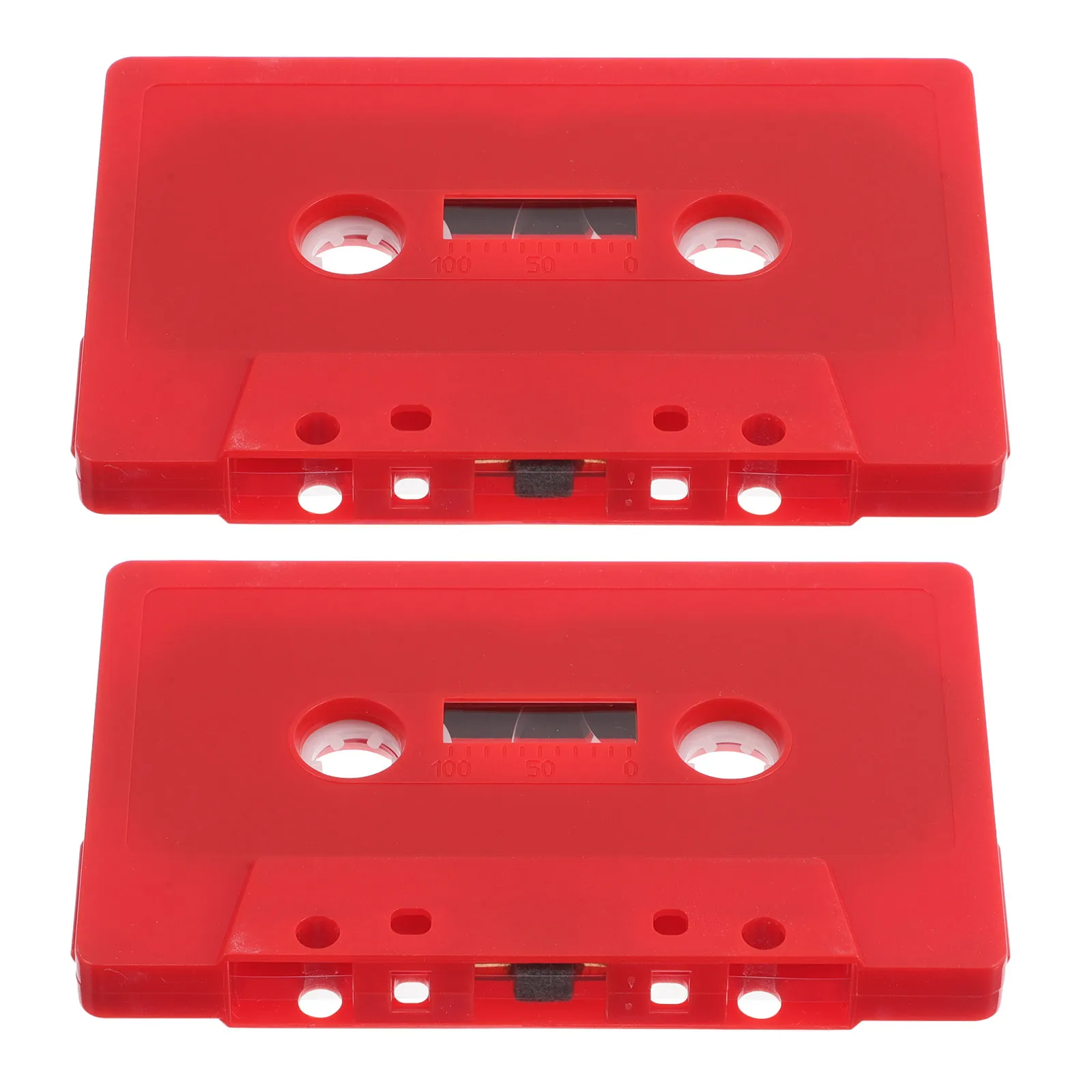 

2Pcs Retro Cassette Tape Decoration Blank Audio Cassettes No Core DIY Vintage Music Party Supplies Decor Record Wall Decor