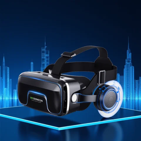 VR Shinecon 10.0 Casco Occhiali 3D Realtà Virtuale Casque Per Smartphone Smart Phone Occhiali Auricolare Viar Video Game Binocolo