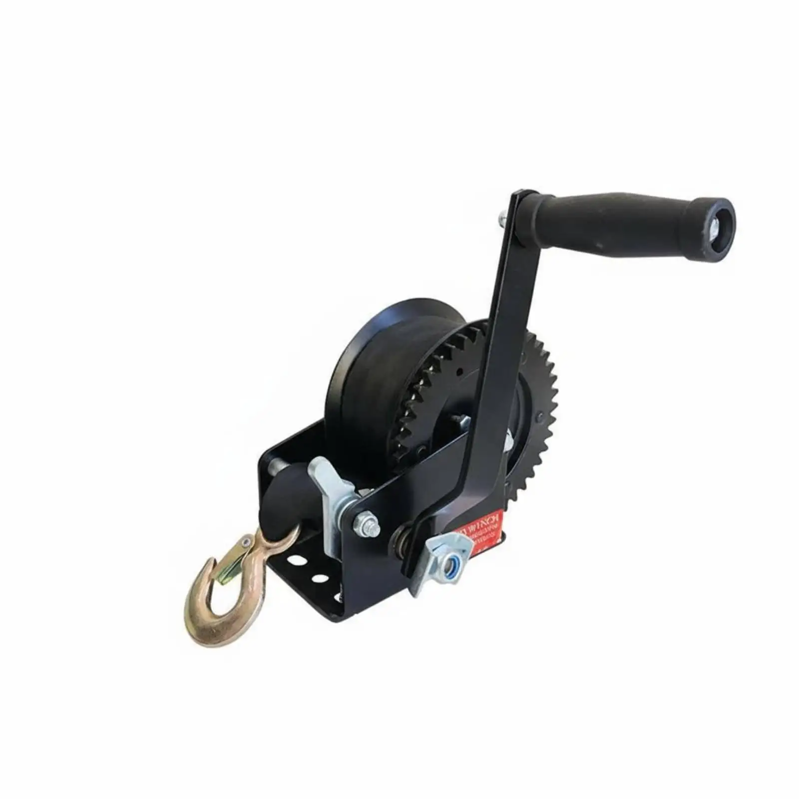 Hand Crank Strap Winch Heavy Duty Strap Hand Winch Shaped Hook Lifting Equipment