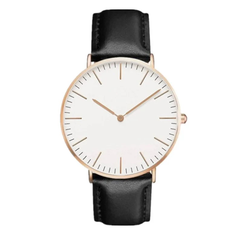 Reloj de cuarzo para hombre y mujer, pulsera informal de moda con cinturón de dos pines, el más vendido en Europa y América, disponible en fábrica