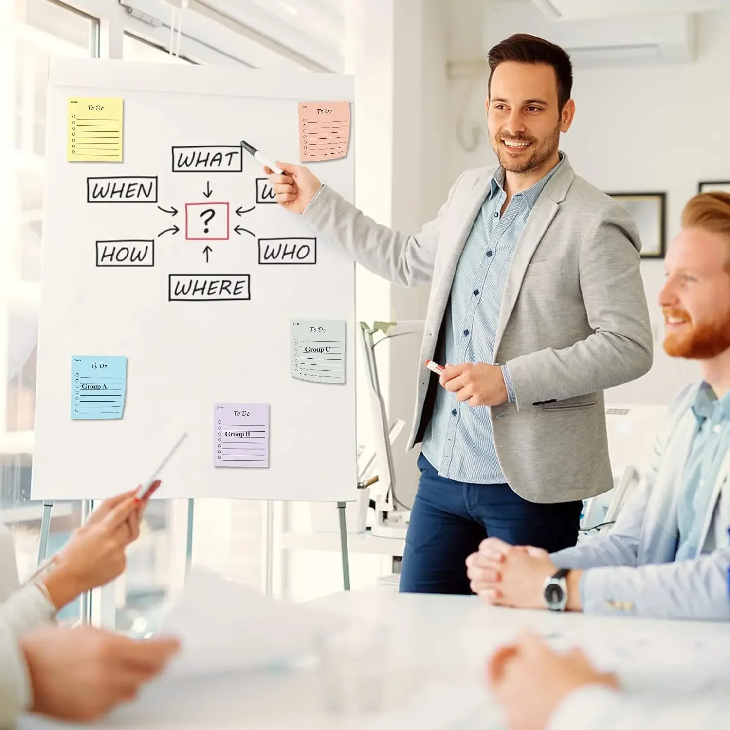 50 Sheets To Do List Sticky Notes 9 Colors Fluorescent Color Sticky Pads Memo Pad Sticky Notes Self-Sticky Note Pads Supplies