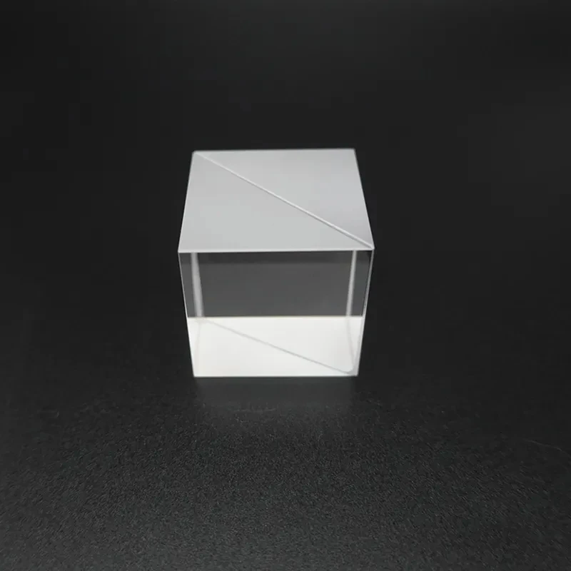 Beam Spliter 10/15/20/30/40/50 mm High-precision Optical Glass Prism Splitting  Cube Splitting Ratio R50% T50%