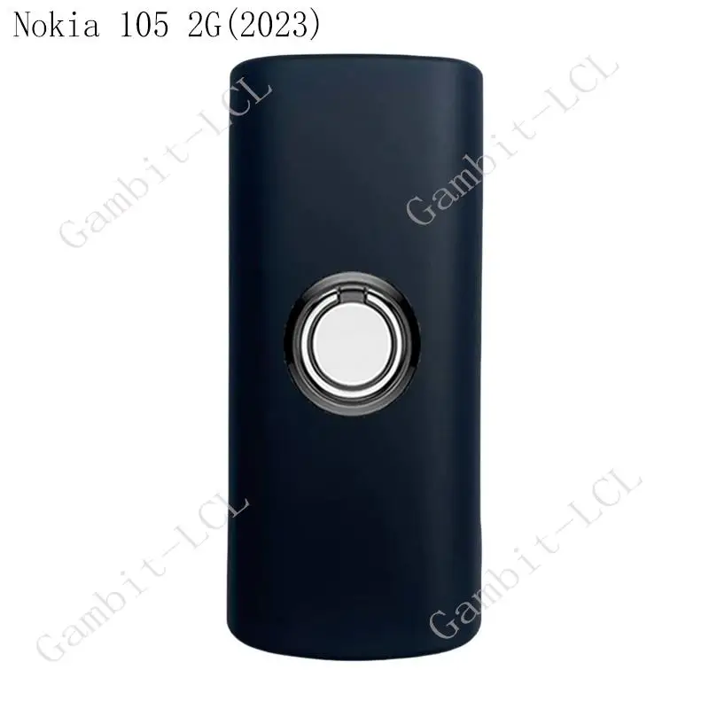 For Nokia 105 106 2G 2023 Nokia105 Nokia106 TA-1553 Back Ring Holder Bracket Phone Case Smartphone TPU Soft Silicone Cover