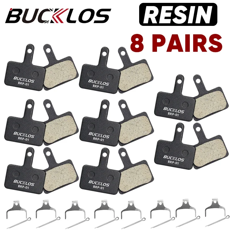 BUCKLOS Hars Remblokken 1/2/4/6/8/10 PC Fiets Hydraulische Schijfremblokken Voor SHIMANO MT200 B01S slijtvast Duurzaam Fiets Remblokken